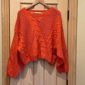 Ebby and I - Coral knitted sweater